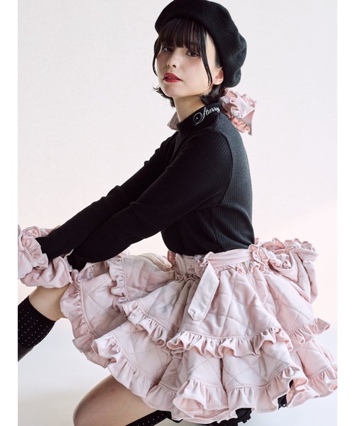 lilLilly(リルリリー)の「ロゴタートルリブトップス(Tシャツ/カットソー・レディース・ブラック/ホワイト/ピンク・FREE)」の18枚目の写真