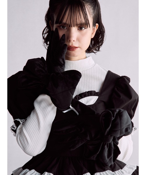 lilLilly(リルリリー)の「ロゴタートルリブトップス(Tシャツ/カットソー・レディース・ブラック/ホワイト/ピンク・FREE)」の17枚目の写真