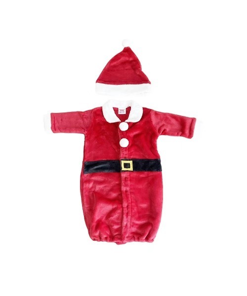 Babiesrus(ベビーザらス)の「クリスマスロンパース/ドレスオール 帽子付きサンタ(ロンパース・キッズ・レッド/レッド系その他・70cm/50-70cm)」の9枚目の写真