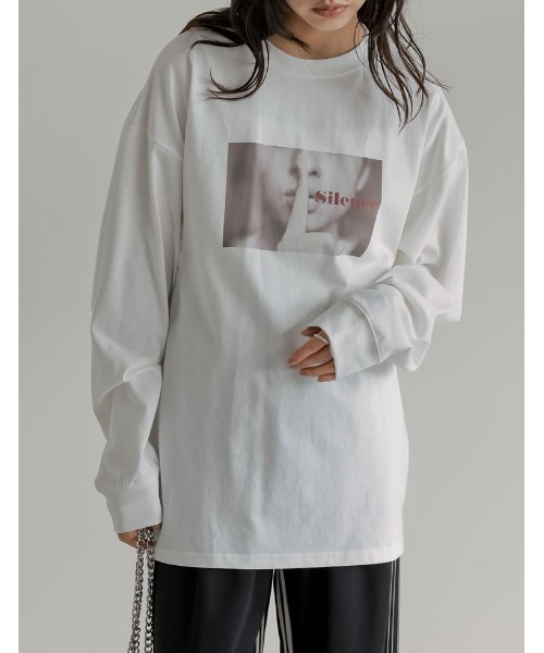 Re:EDIT（リエディ）の「[2025AW COLLECTION]フォトプリントアソート長袖Ｔシャツ（Tシャツ/カットソー・レディース・A/C/D/B・FREE）」の13枚目の写真