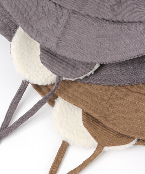 FOUND GOOD(ファウンドグッド)の「ミミアテツキハット(ハット・レディース・ベージュ/グレー系5/ブラック・FREE)」の11枚目の写真