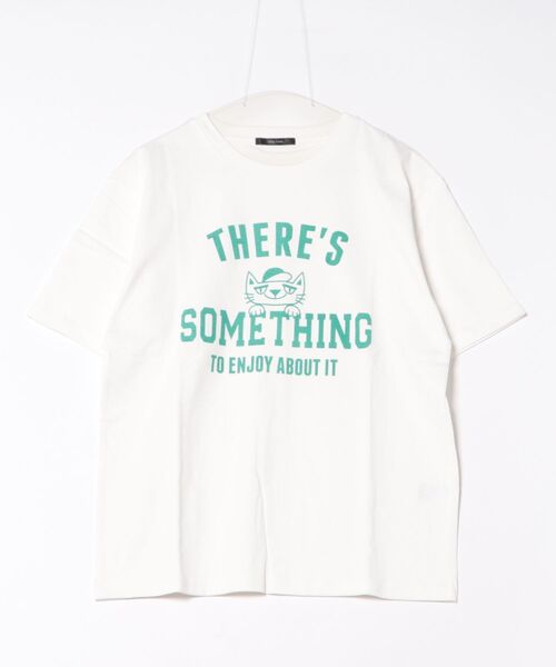 Bling Leads(ブリングリーズ)の「【RES】【Bling leads】THERE'S SOMETHING PRINT Tee(Tシャツ/カットソー・メンズ・ブラック/ホワイト/チャコールグレー・LARGE/MEDIUM)」の2枚目の写真