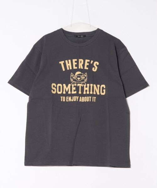 Bling Leads(ブリングリーズ)の「【RES】【Bling leads】THERE'S SOMETHING PRINT Tee(Tシャツ/カットソー・メンズ・ブラック/ホワイト/チャコールグレー・LARGE/MEDIUM)」の3枚目の写真