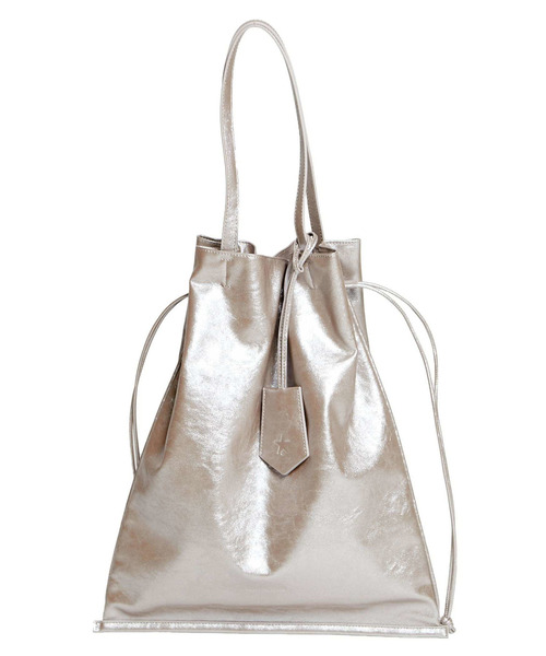 CONVERSE TOKYO（コンバーストウキョウ）の「METALLIC GATHERED TOTE BAG（トートバッグ・レディース・ホワイト×シルバー/ブラック×シルバー/ブロンズ・FREE）」の2枚目の写真