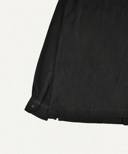 TAAKK（ターク）の「【TAAKK/ターク】CREPE POCKET SHIRT（ブルゾン・メンズ・ブラック・3/2）」の5枚目の写真