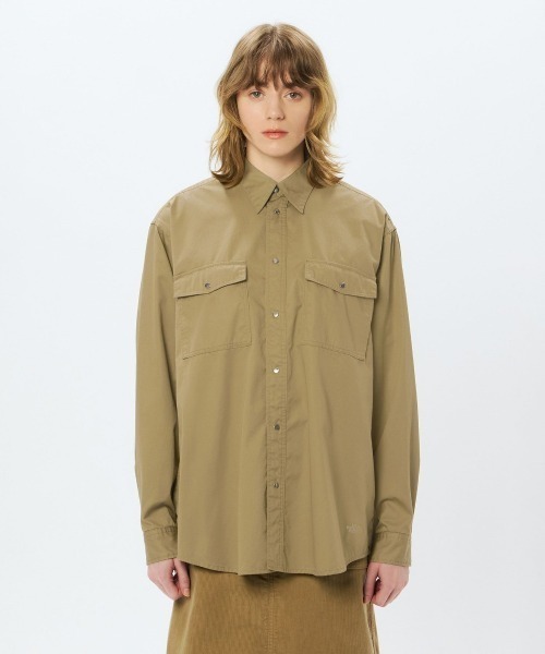 THE NORTH FACE（ザノースフェイス）の「THE NORTH FACE L/S ROCK STEADY CHINO SHIRT（ザ・ノース・フェイス ロングスリーブロックステディチノシャツ）（シャツ/ブラウス・メンズ・グレー系/ブラック/オリーブ系/ベージュ系・MEDIUM/LARGE/X-LARGE）」の3枚目の写真