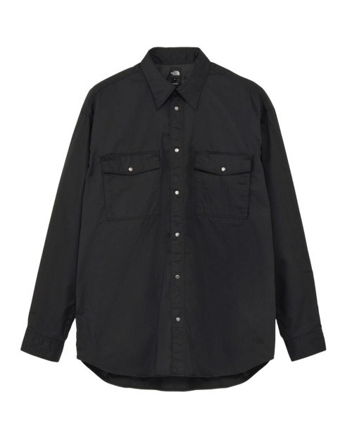 THE NORTH FACE（ザノースフェイス）の「THE NORTH FACE L/S ROCK STEADY CHINO SHIRT（ザ・ノース・フェイス ロングスリーブロックステディチノシャツ）（シャツ/ブラウス・メンズ・グレー系/ブラック/オリーブ系/ベージュ系・MEDIUM/LARGE/X-LARGE）」の2枚目の写真
