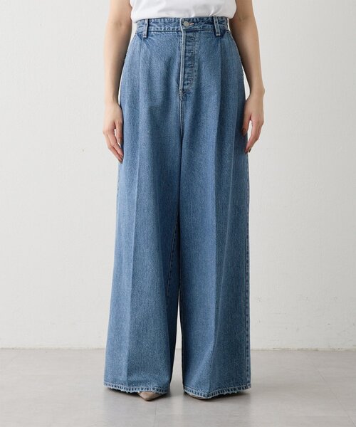 Whim Gazette（ウィムガゼット）の「ワイドデニムイージーパンツ（デニムパンツ・レディース・ブルー・36/38）」の10枚目の写真