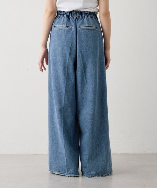Whim Gazette（ウィムガゼット）の「ワイドデニムイージーパンツ（デニムパンツ・レディース・ブルー・36/38）」の12枚目の写真