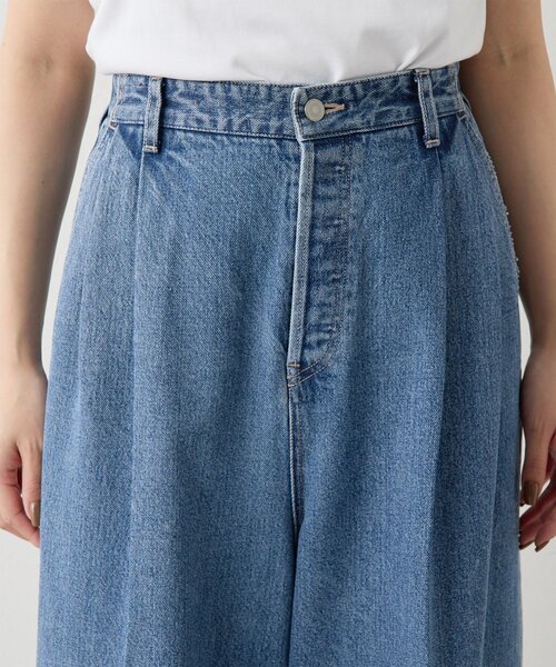 Whim Gazette（ウィムガゼット）の「ワイドデニムイージーパンツ（デニムパンツ・レディース・ブルー・36/38）」の13枚目の写真