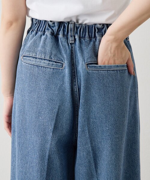 Whim Gazette（ウィムガゼット）の「ワイドデニムイージーパンツ（デニムパンツ・レディース・ブルー・36/38）」の14枚目の写真