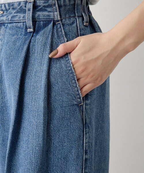 Whim Gazette（ウィムガゼット）の「ワイドデニムイージーパンツ（デニムパンツ・レディース・ブルー・36/38）」の15枚目の写真