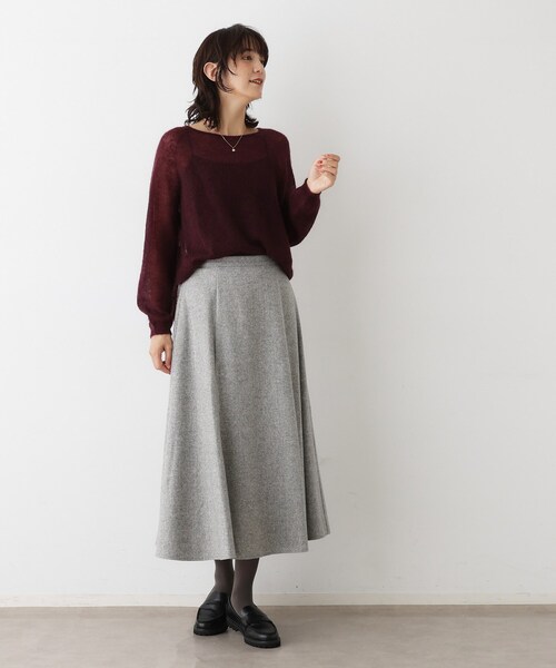 Dessin(デッサン)の「【洗える】ツイードフレアスカート(スカート・レディース・グレー系4/ブラウン系その他5/ブラック系4・00/01/02/03)」の5枚目の写真