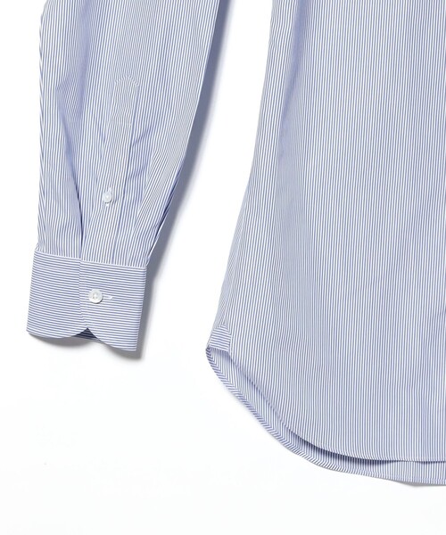 BEAMS F(ビームスエフ)の「コットン サックスブルー ストライプ ワイドカラーシャツ(シャツ/ブラウス・メンズ・サックスブルー・40/39/38/37/41)」の6枚目の写真