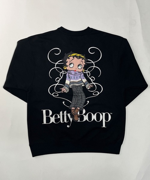 セール】裏起毛BETTY BOOPプリントトレーナー（スウェット