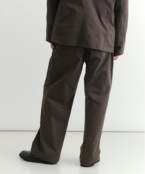 Right-on(ライトオン)の「【Refurbish】ワークルーズ イージーパンツ (セットアップ対応/ワイドシルエット/ウエストゴム/ドローストリング/カルゼ/イージーケア/ビジネスカジュアル)(その他パンツ・メンズ・ブラック/ブラウン/カーキブラウン・M/XL/L)」の21枚目の写真