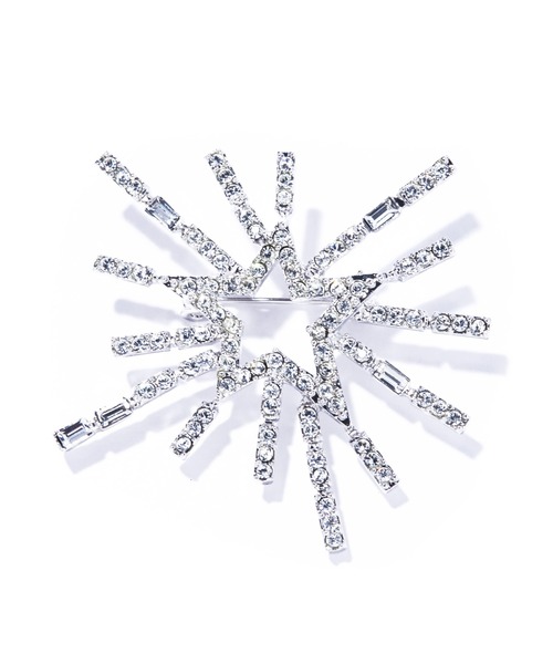 IRIS47（イリスフォーセブン）の「【IRIS 47】 meteor shower brooch/メテオ シャワー ブローチ（ブローチ/コサージュ・レディース・シルバー・FREE）」の2枚目の写真