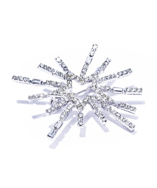 IRIS47（イリスフォーセブン）の「【IRIS 47】 meteor shower brooch/メテオ シャワー ブローチ（ブローチ/コサージュ・レディース・シルバー・FREE）」の3枚目の写真