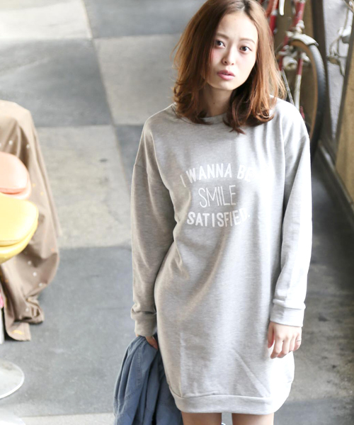 Denime(ドゥニーム)の「TCプリントワンピース(ワンピース・レディース・ブラック/グレー・FREE)」の2枚目の写真