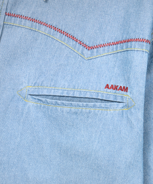 AAKAM(アーカム)の「Stitched Western Denim Shirts (Washed Blue)(シャツ/ブラウス・レディース・その他・2/1)」の14枚目の写真