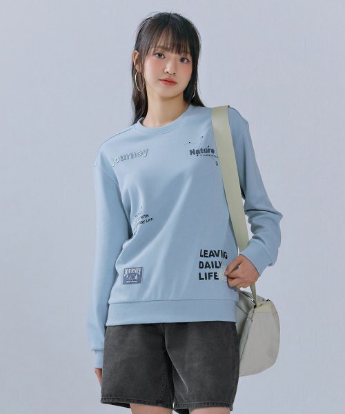 CHASECULT(チェイスカルト)の「共用全版グラフィックスウェット-CERU5112B0D(スウェット・メンズ・スカイブルー・100/105/90/95)」の3枚目の写真