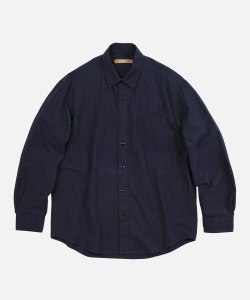 FRIZMWORKS(フリズムワークス)の「OG DOBBY WEAVE SEERSUCKER SHIRT _ NAVY(シャツ/ブラウス・メンズ・その他・MEDIUM/LARGE/X-LARGE/SMALL)」の1枚目の写真