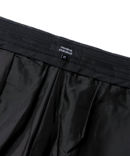 MUSINSA STANDARD WOMAN（ムシンサスタンダードウーマン）の「ウィメンズウールフランネルツーピンタックワイドスラックス[ミディアムグレー]（スラックス・レディース・その他・30/31/24/25/26/27/28/29）」の5枚目の写真