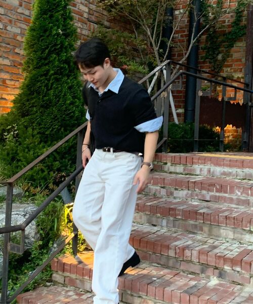 TOFFEE（トフィー）の「モアワイドデニムパンツ (オフホワイト)（デニムパンツ・メンズ・その他・SMALL/MEDIUM/LARGE/X-LARGE）」の2枚目の写真