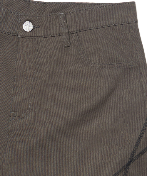 S.L BERMUDA PANTS - CHARCOAL