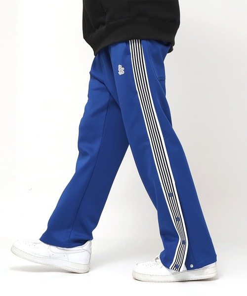EXAMPLE（エグザンプル）の「EXAMPLE TRACK JERSEY SIDE BUTTONS PANTS（その他パンツ・メンズ・ブラック/ブルー・XL/L/M）」の18枚目の写真