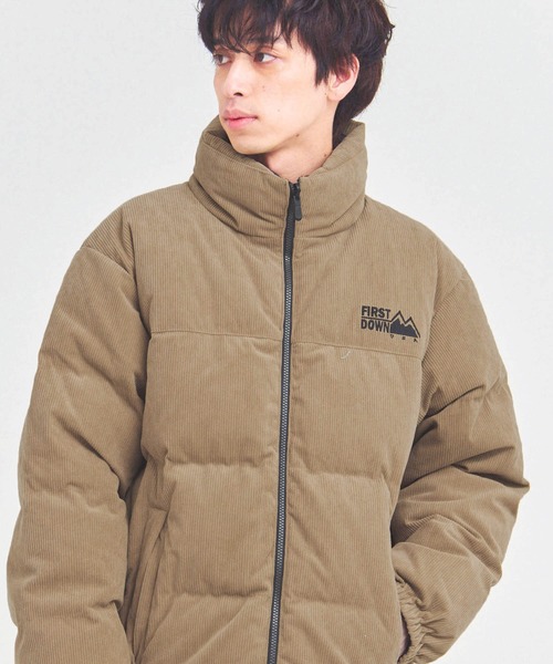 FIRST DOWN（ファーストダウン）の「FDU-BUBBLE DOWN JKT CORDUROY（ダウンジャケット/コート・メンズ・ブラウン/ベージュ・L/XL/M）」の2枚目の写真