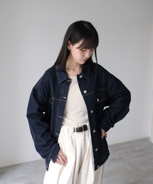 YENNA（イェンナ）の「【 YENNA Original Jeans 】ビックシルエットタックデニムジャケット / セットアップ可能（デニムジャケット）」