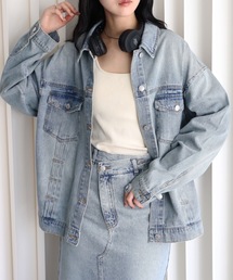 YENNA（イェンナ）の「【 YENNA Original Jeans 】ビックシルエットタックデニムジャケット / セットアップ可能（デニムジャケット）」