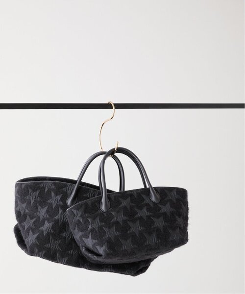 VERMEIL par iena（ヴェルメイユパーイエナ）の「SHIME シィメ 別注STARジャガード MINI トートバッグ（トートバッグ・レディース・ブラック・FREE）」の7枚目の写真
