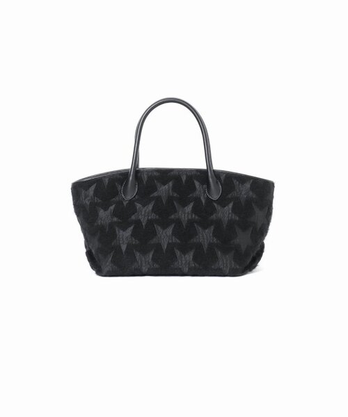 VERMEIL par iena（ヴェルメイユパーイエナ）の「SHIME シィメ 別注STARジャガード MINI トートバッグ（トートバッグ・レディース・ブラック・FREE）」の8枚目の写真