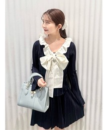 SNIDEL | フリルボウタイセットアップ(ワンピース)