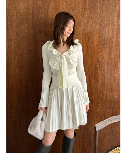 フリルボウタイセットアップ（ワンピース）｜SNIDEL（スナイデル）の