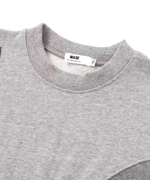 WASK（ワスク）の「円形切り替えBIG裏毛トレーナー（スウェット・キッズ・ブラック/グレー・140cm/150cm/160cm/130cm）」の13枚目の写真