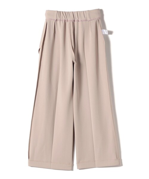 SHIPS Colors（シップス カラーズ）の「SHIPS Colors:〈手洗い可能〉ストレッチ ジョーゼット ワイドパンツ2◇（その他パンツ・レディース・ベージュ/ダークブルー・SMALL/MEDIUM）」の4枚目の写真