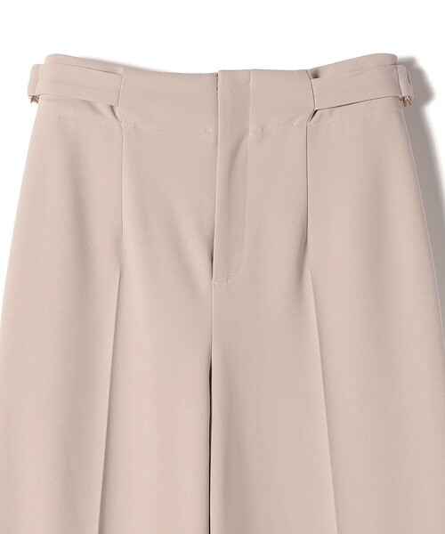 SHIPS Colors（シップス カラーズ）の「SHIPS Colors:〈手洗い可能〉ストレッチ ジョーゼット ワイドパンツ2◇（その他パンツ・レディース・ベージュ/ダークブルー・SMALL/MEDIUM）」の6枚目の写真