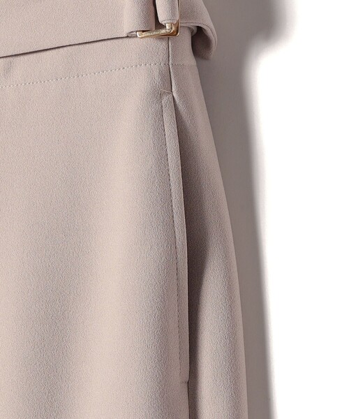 SHIPS Colors（シップス カラーズ）の「SHIPS Colors:〈手洗い可能〉ストレッチ ジョーゼット ワイドパンツ2◇（その他パンツ・レディース・ベージュ/ダークブルー・SMALL/MEDIUM）」の8枚目の写真