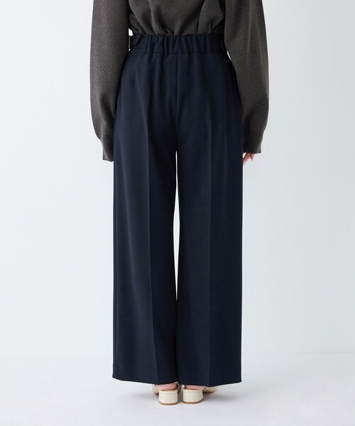 SHIPS Colors（シップス カラーズ）の「SHIPS Colors:〈手洗い可能〉ストレッチ ジョーゼット ワイドパンツ2◇（その他パンツ・レディース・ベージュ/ダークブルー・SMALL/MEDIUM）」の15枚目の写真