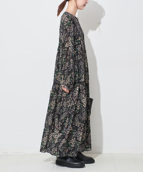 WEB限定/追加5》FLOWER PRINT ワンピース（ワンピース）｜SLOBE IENA