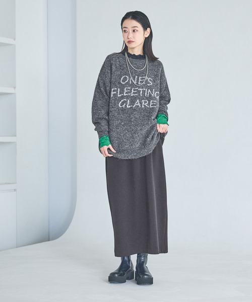 LAKOLE（ラコレ）の「メローエッジハイネック長袖 / 615914（Tシャツ/カットソー・レディース・ブラウン/ブラック/その他9/アイボリー/レッド・FREE）」の15枚目の写真