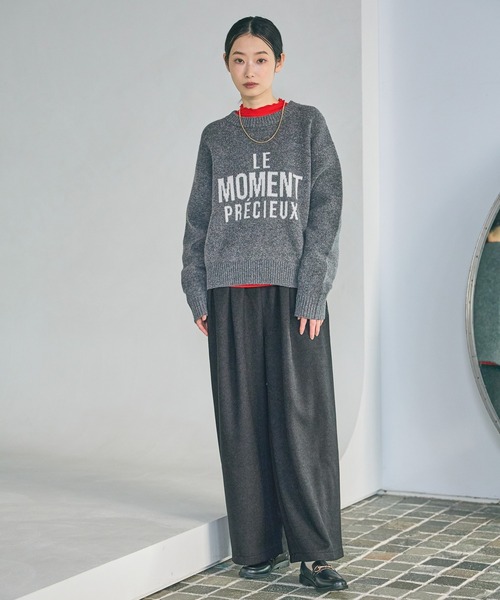 LAKOLE（ラコレ）の「メローエッジハイネック長袖 / 615914（Tシャツ/カットソー・レディース・ブラウン/ブラック/その他9/アイボリー/レッド・FREE）」の7枚目の写真