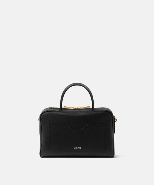 VERSACE（ヴェルサーチ）の「ラ メドゥーサ レザー ボストン バッグ（ボストンバッグ・レディース・ブラック・ONE SIZE）」の2枚目の写真