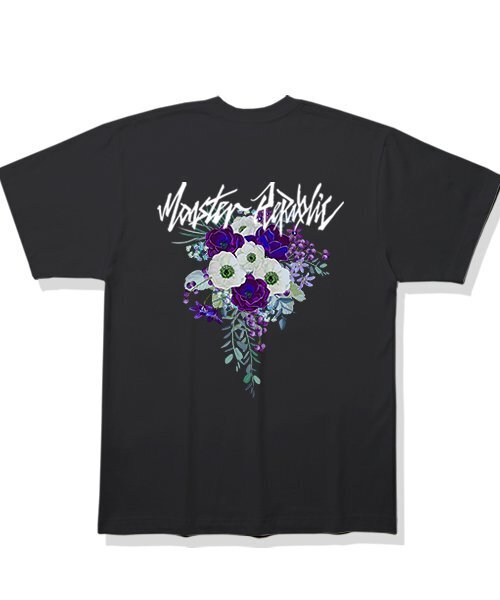 MONSTER REPUBLIC（モンスターリパブリック）の「ムーブメントフラワーラベンダーパープルTシャツブラック（Tシャツ/カットソー・レディース・その他・LARGE/MEDIUM/SMALL/X-LARGE）」の3枚目の写真