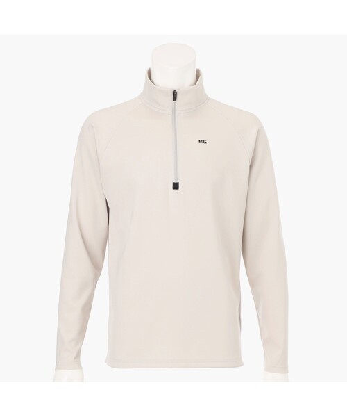 ⓁBRIEFING GOLF ブリーフィングゴルフ 背面ロゴハーフジップシャツ白 BRIEFING（ブリーフィング）の「【BRIEFING GOLF／ブリーフィング