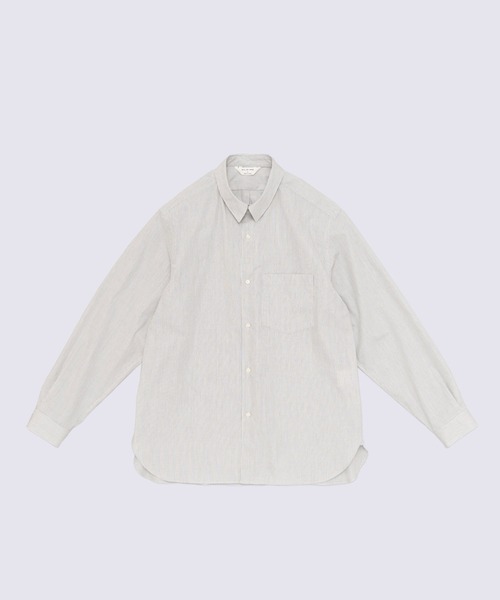 STILL BY HAND（スティルバイハンド）の「【STILL BY HAND】Regular collar stripe shirt（シャツ/ブラウス・メンズ・グレー/ブルー・46/48）」の18枚目の写真