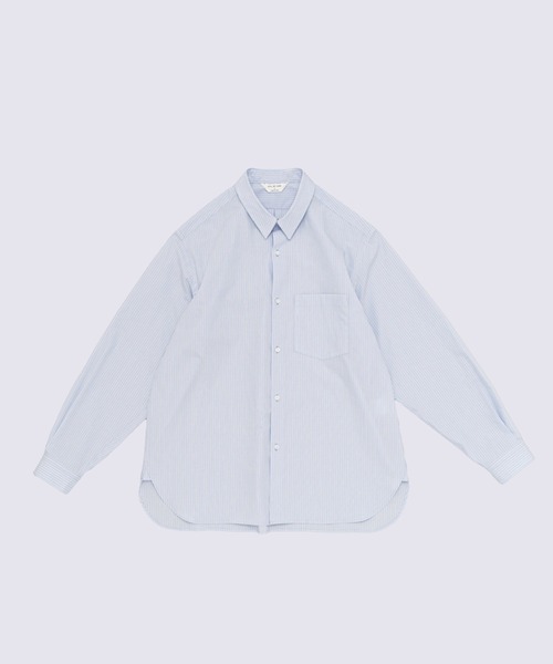 STILL BY HAND（スティルバイハンド）の「【STILL BY HAND】Regular collar stripe shirt（シャツ/ブラウス・メンズ・グレー/ブルー・46/48）」の10枚目の写真